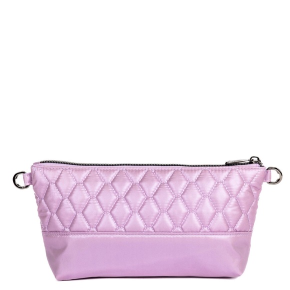 Lug Shiplap RFID Wristlet Pouch Metallic Sugarplum NWT - Picture 5 of 16